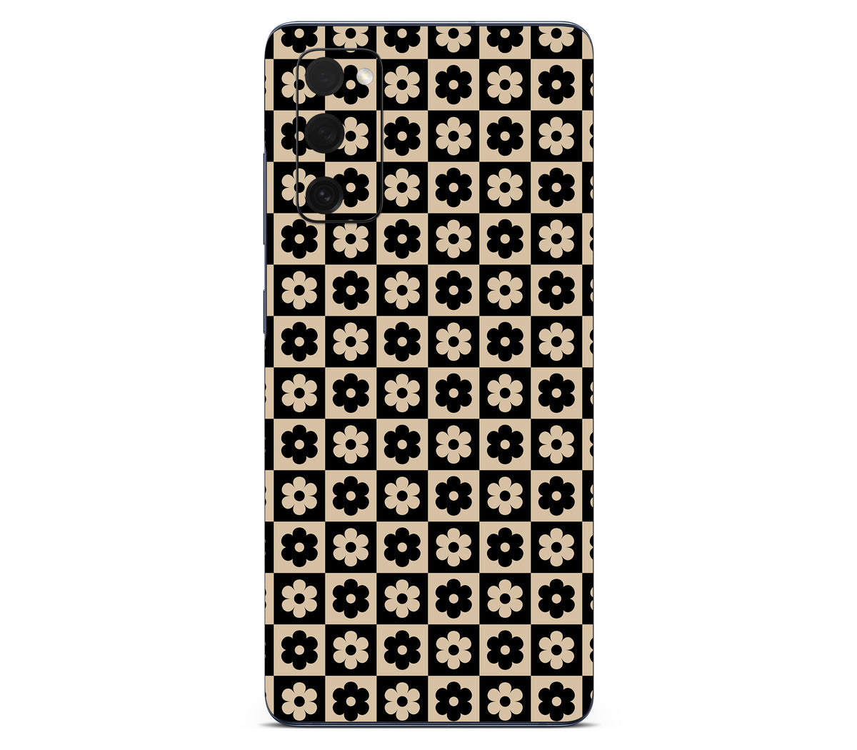 Galaxy S20 FE skin, Floral Grid, back skin