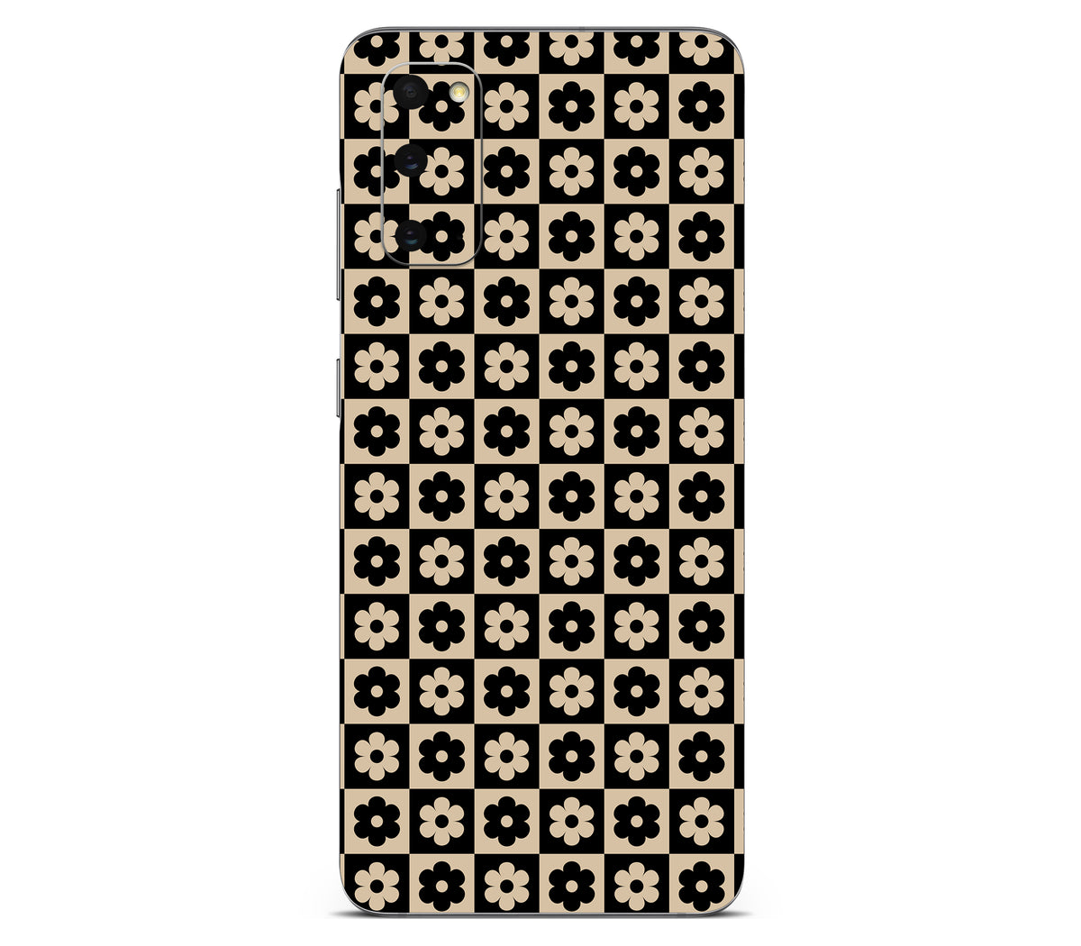 Galaxy S20 skin, Floral Grid, back skin
