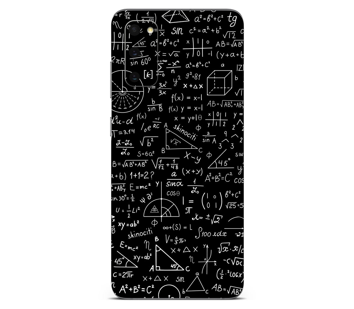 Galaxy S20 skin, Math Madness, back skin