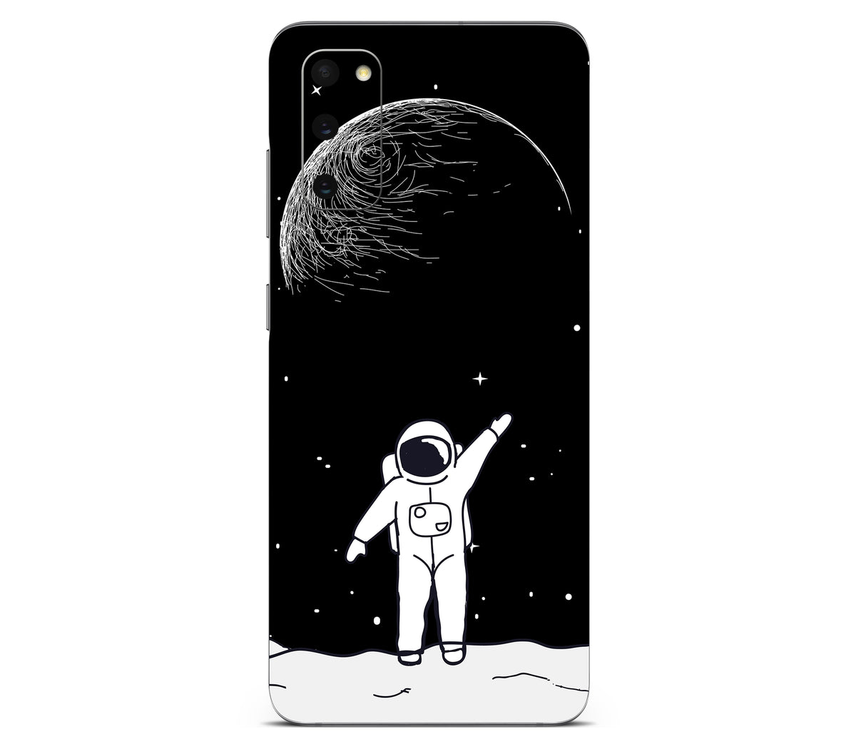 Galaxy S20 skin, Moonwave, back skin