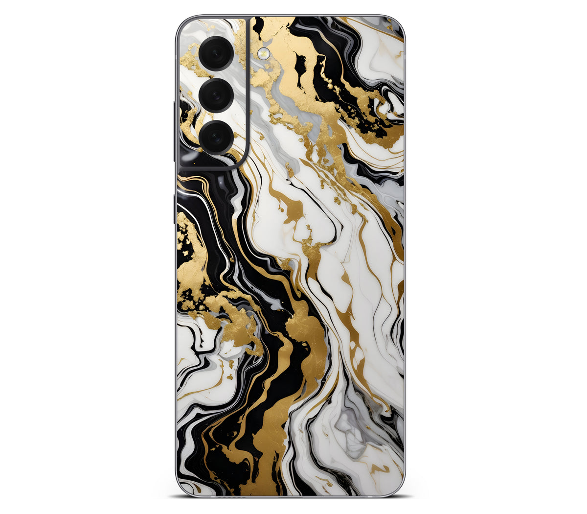 Galaxy S21 FE skin, Gold Flare, back skin