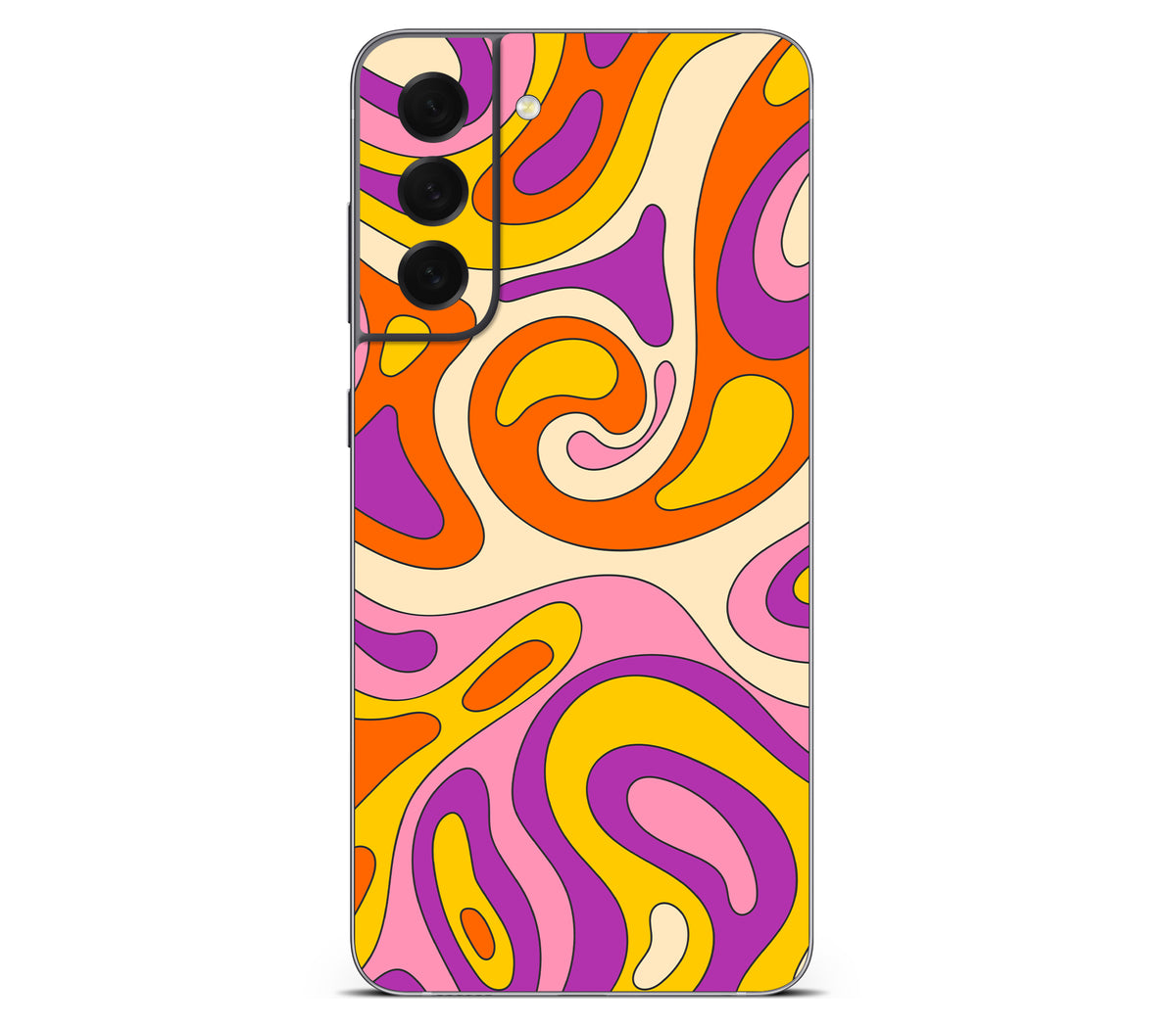 Galaxy S21 FE skin, Psycho Vortex, back skin