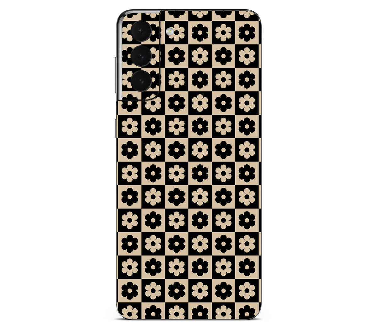 Galaxy S21 skin, Floral Grid, back skin
