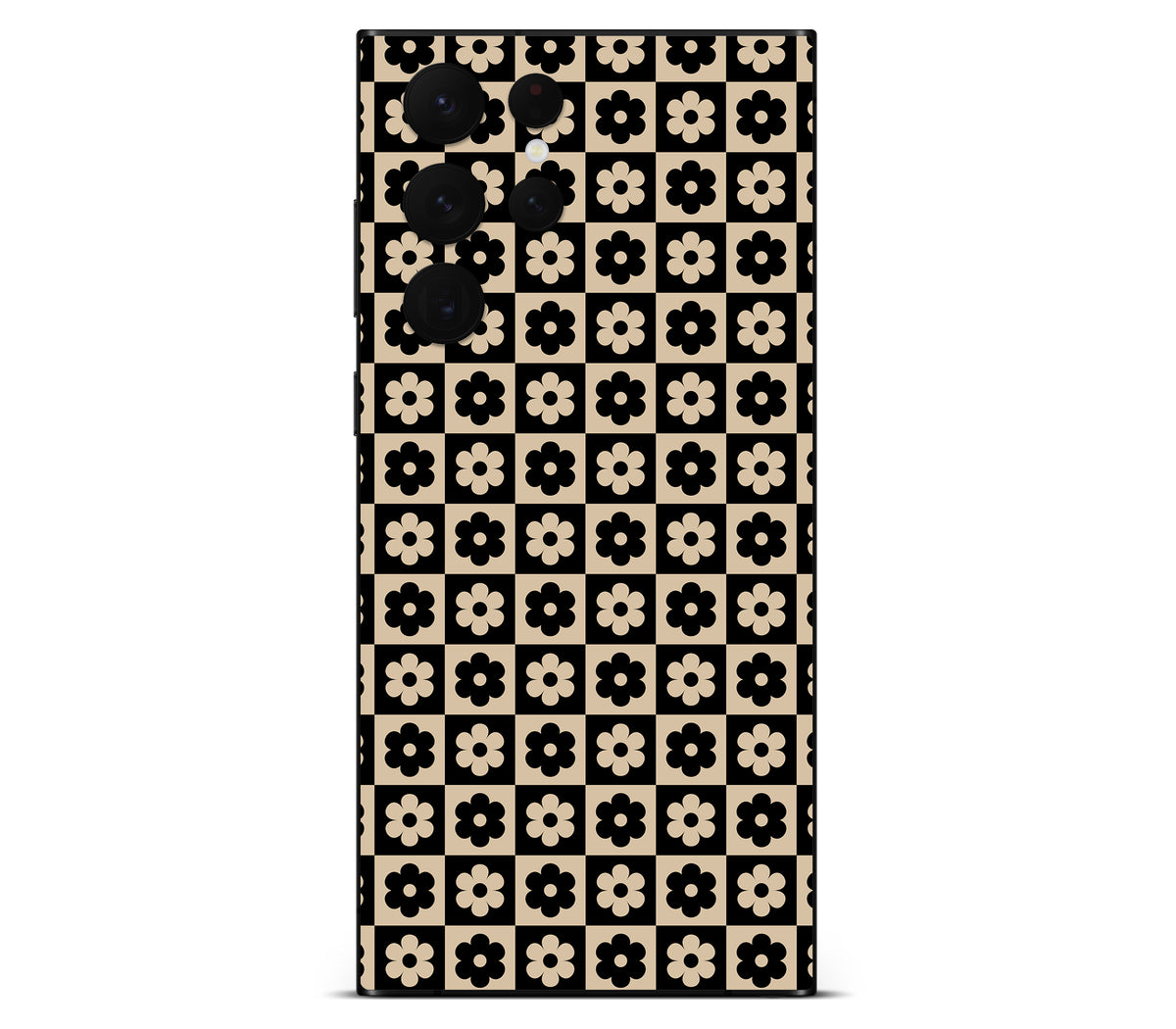 Galaxy S22 Ultra skin, Floral Grid, back skin