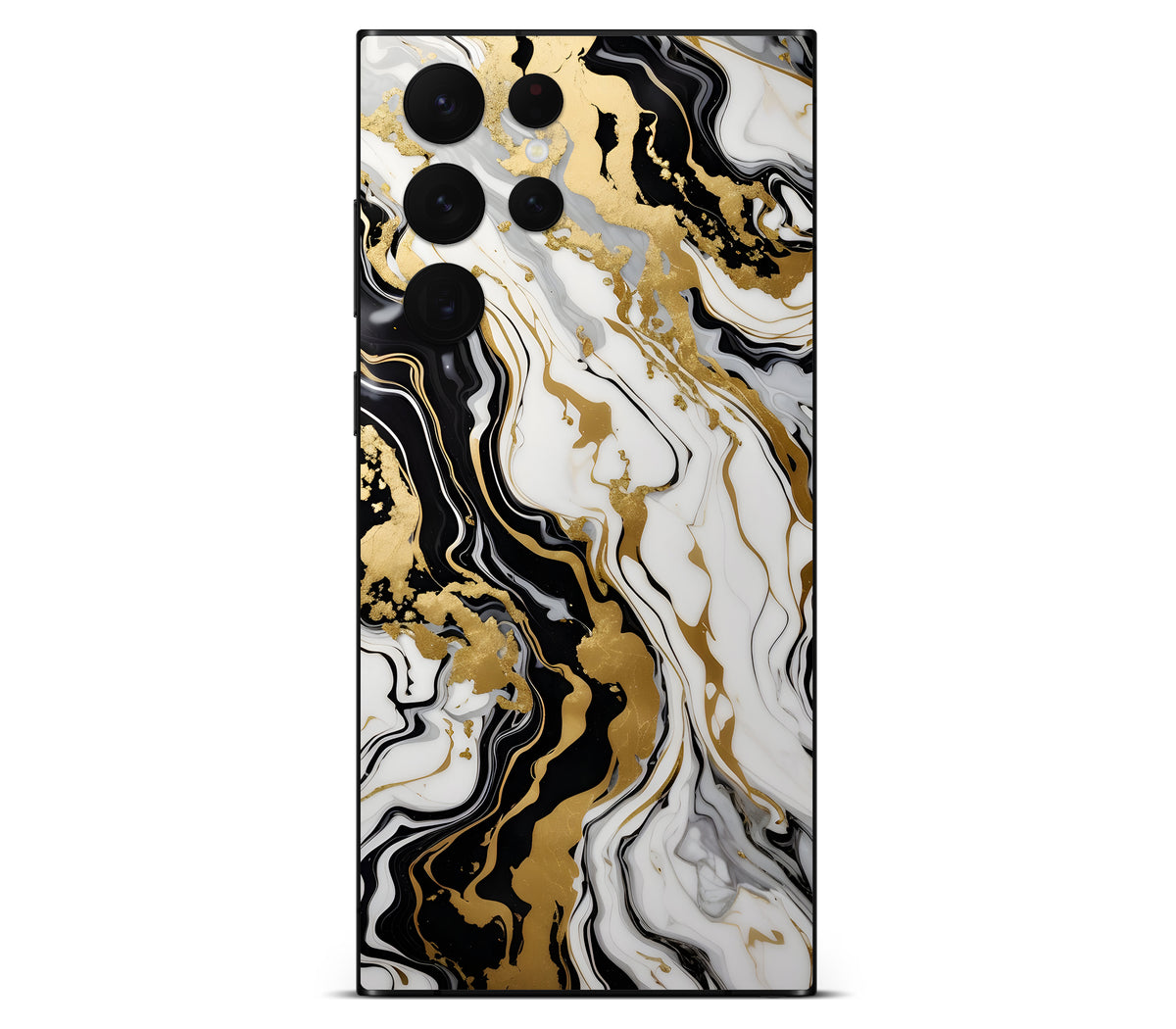 Galaxy S22 Ultra skin, Gold Flare, back skin