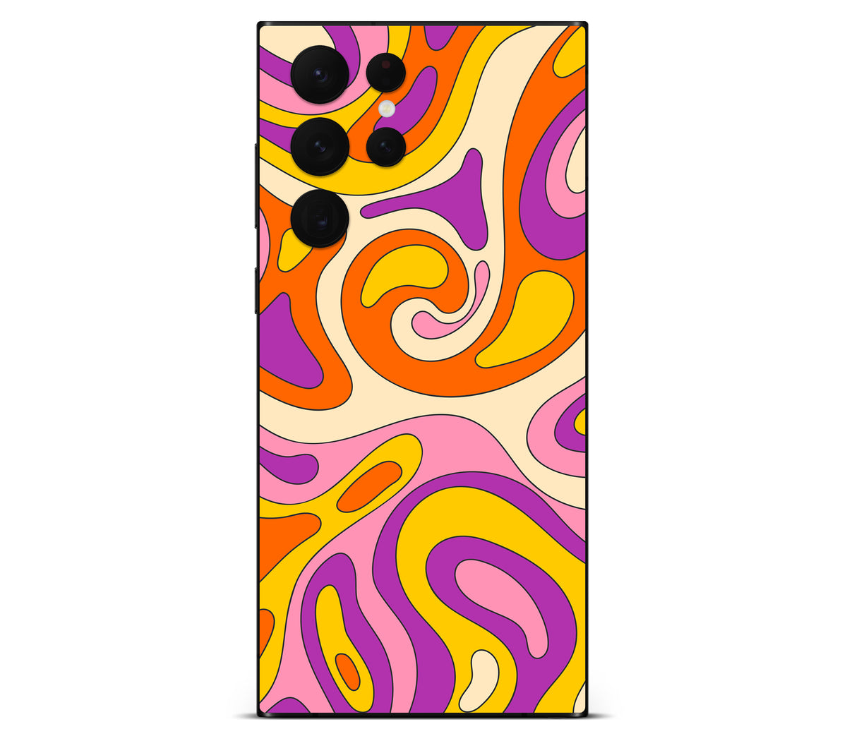 Galaxy S22 Ultra skin, Psycho Vortex, back skin