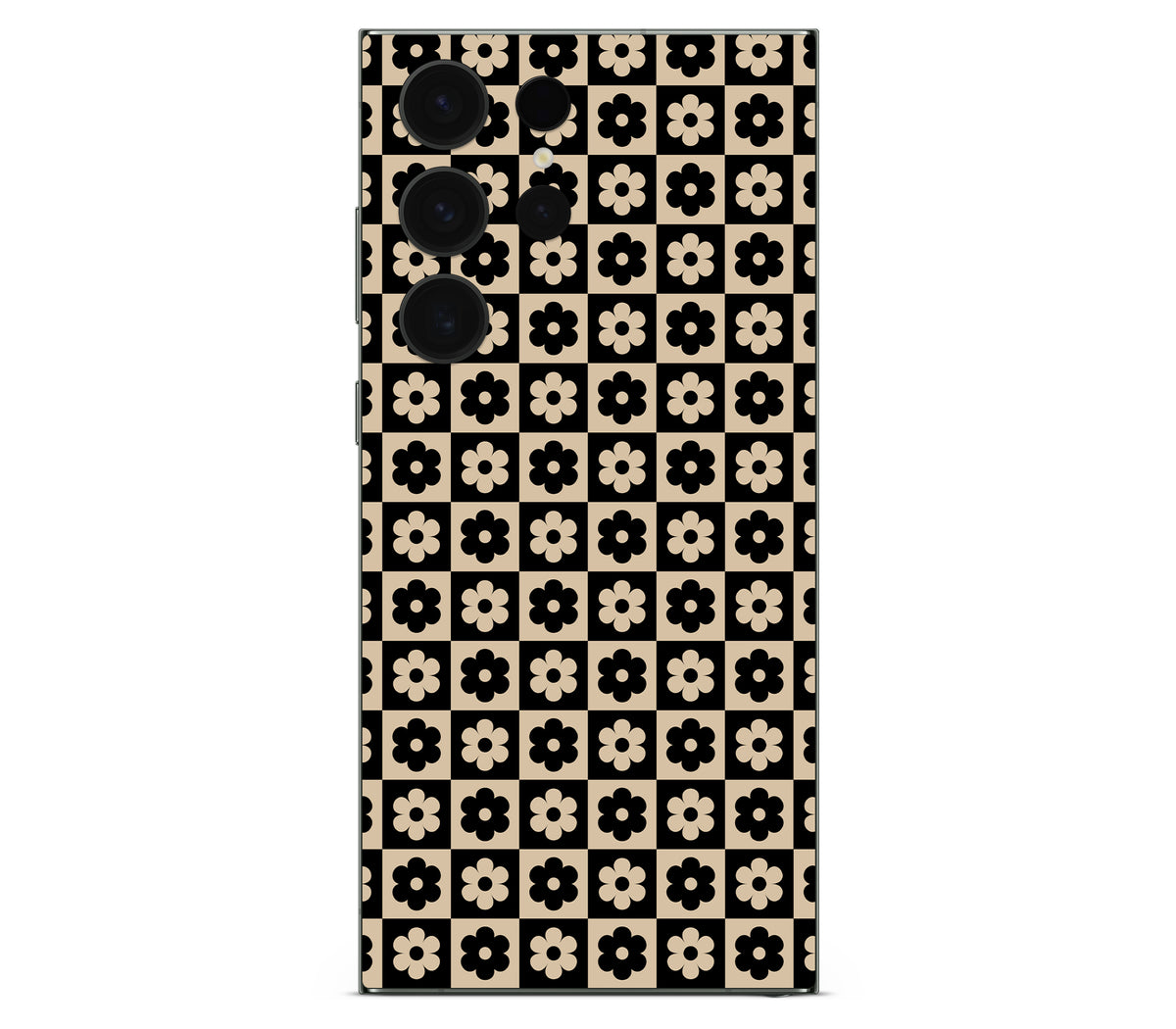 Galaxy S23 Ultra skin, Floral Grid, back skin
