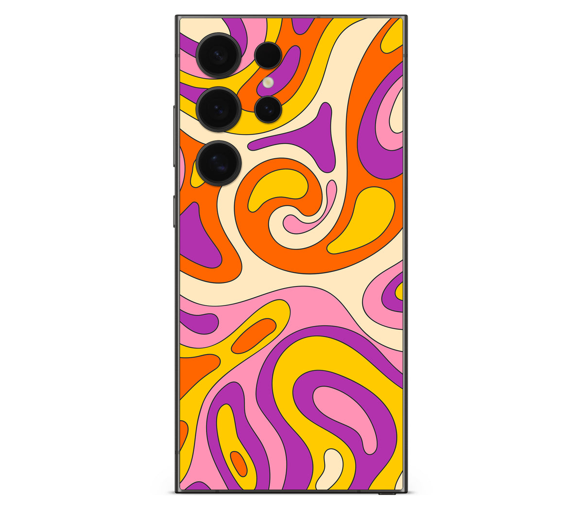 Galaxy S24 Ultra skin, Psycho Vortex, back skin