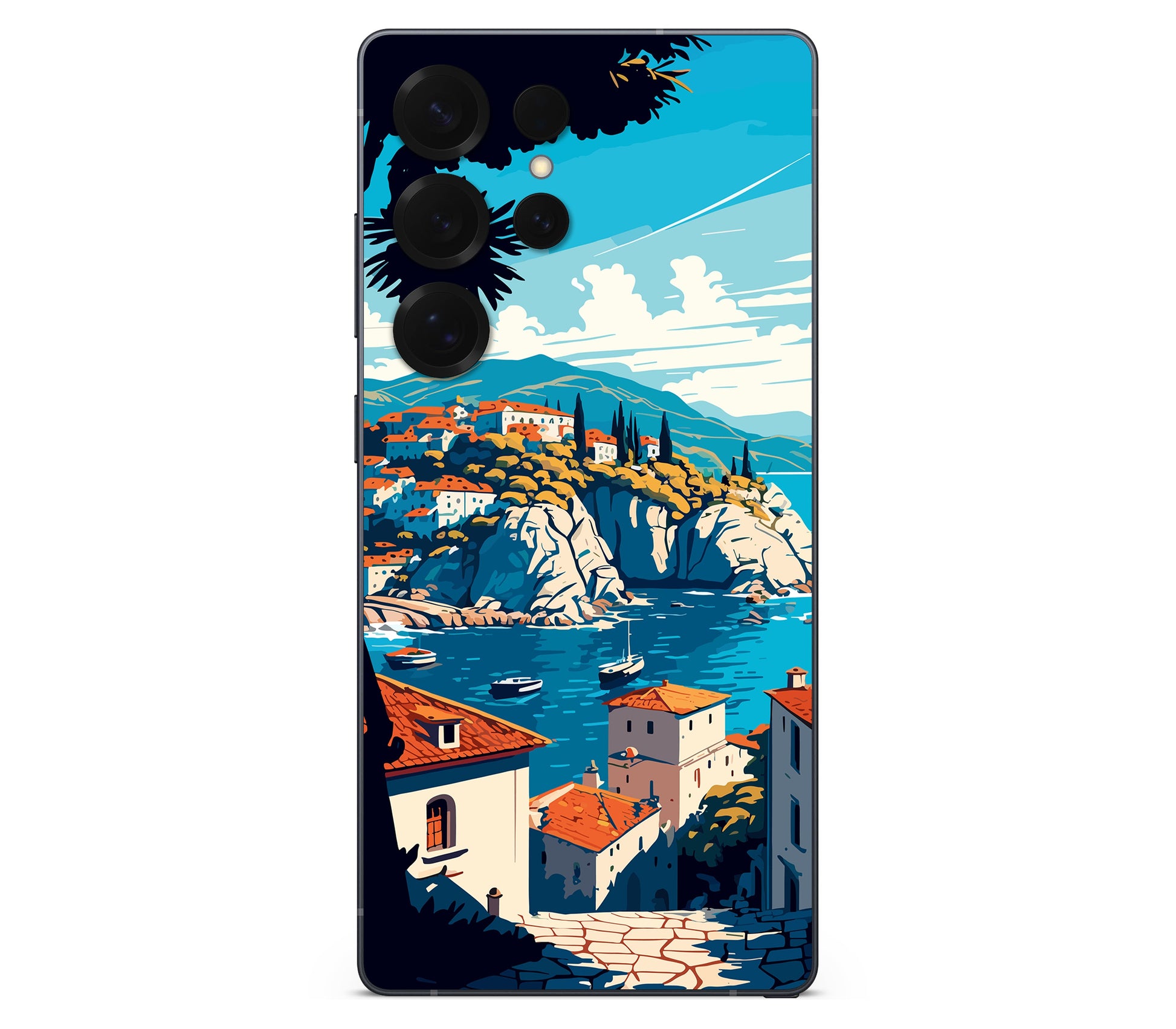 Galaxy S26 Ultra skin, Coastal Clouds, back skin