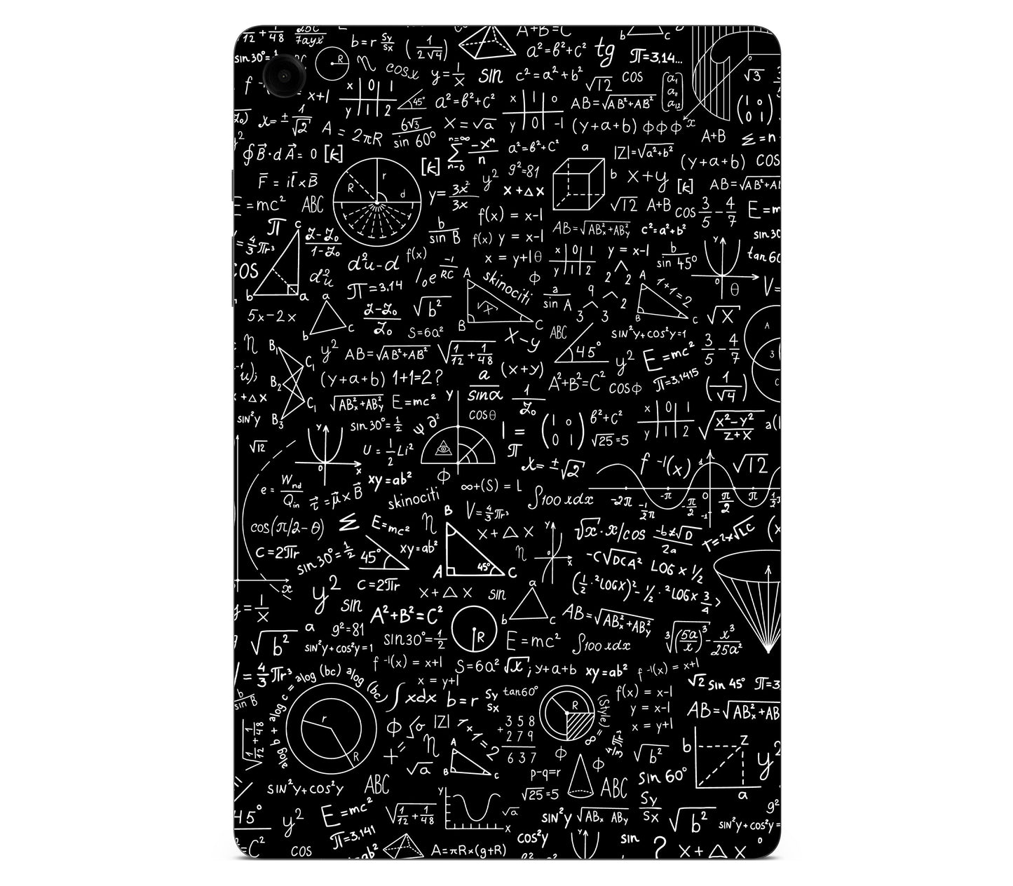 Galaxy Tab A11 Plus skin, Math Madness, back skin