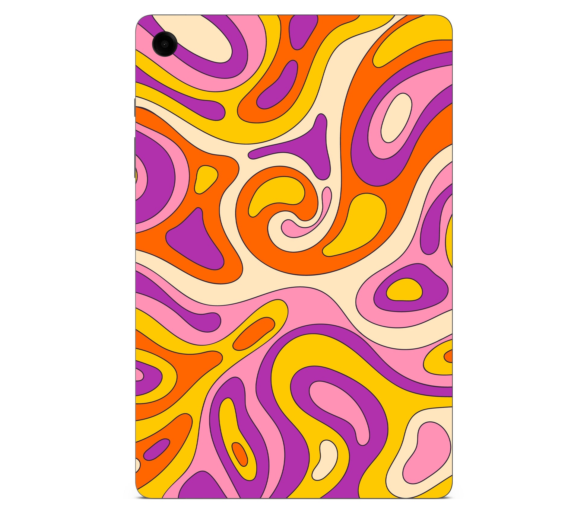 Galaxy Tab A11 Plus skin, Psycho Vortex, back skin