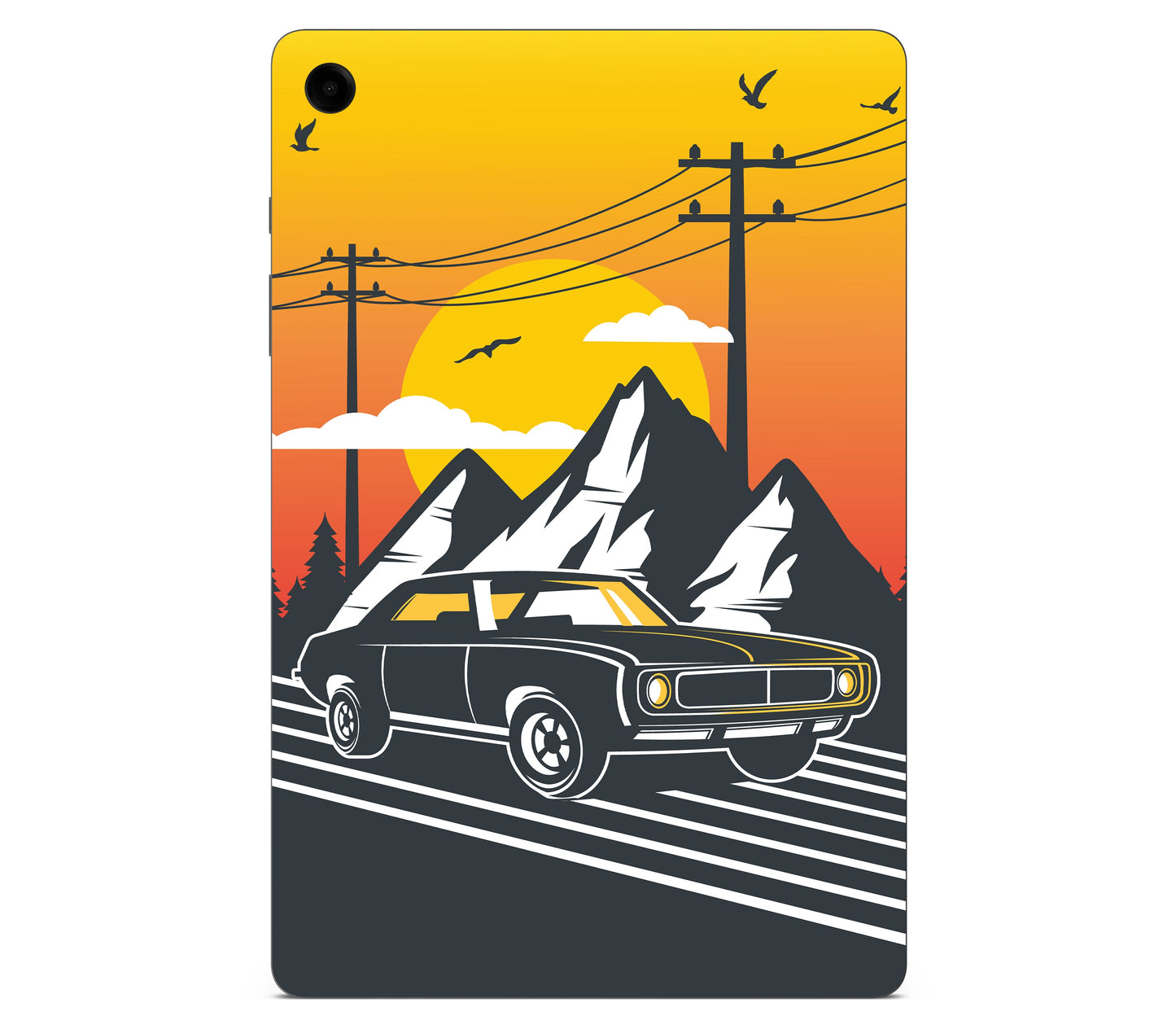 Galaxy Tab A11 skin, Last Ride, back skin