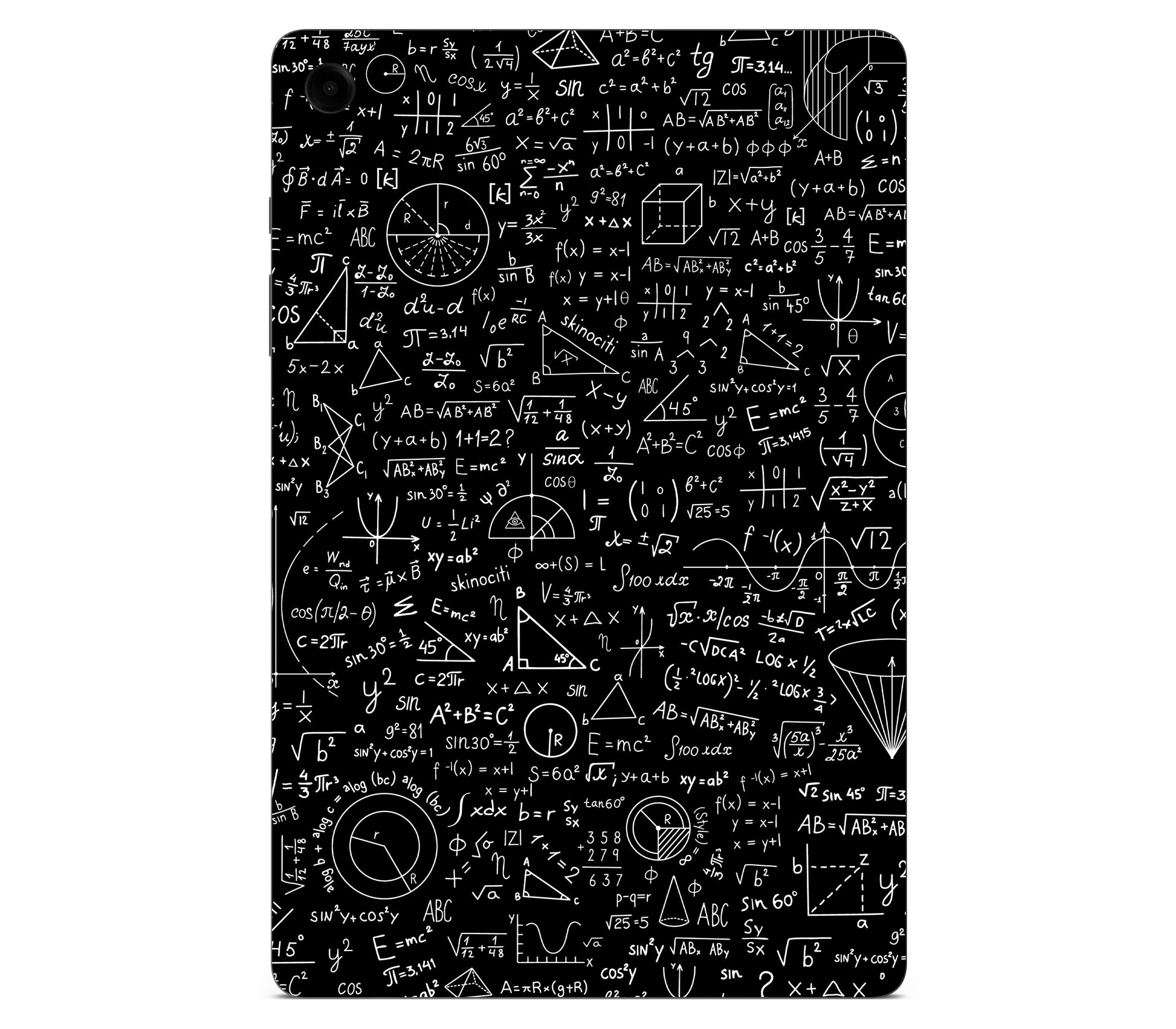 Galaxy Tab A11 skin, Math Madness, back skin