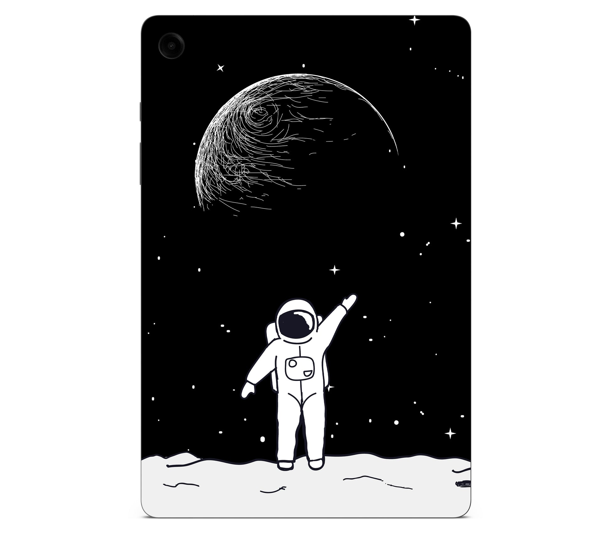 Galaxy Tab A11 skin, Moonwave, back skin