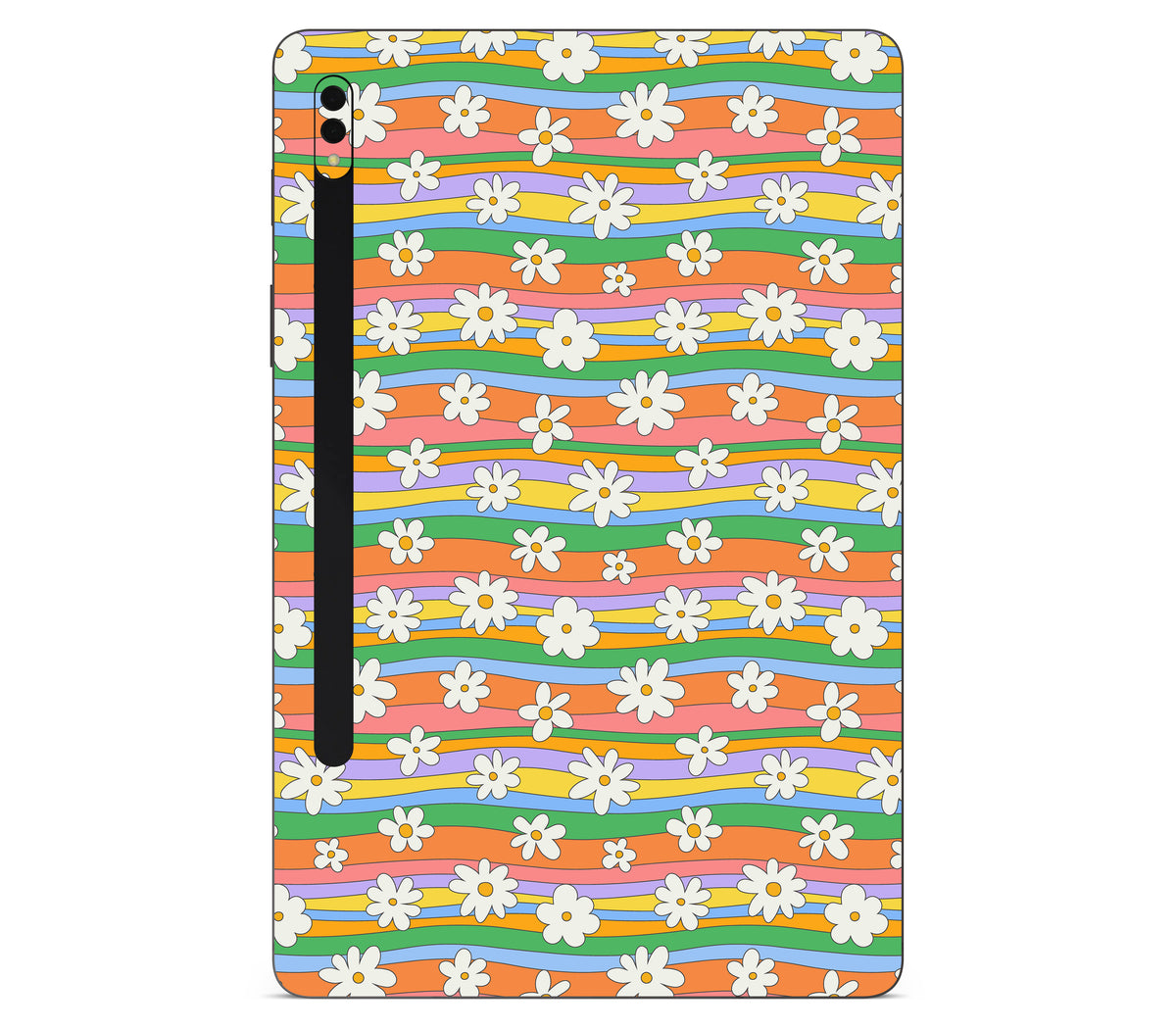 Galaxy Tab S8 skin, Daisy Drift, back skin