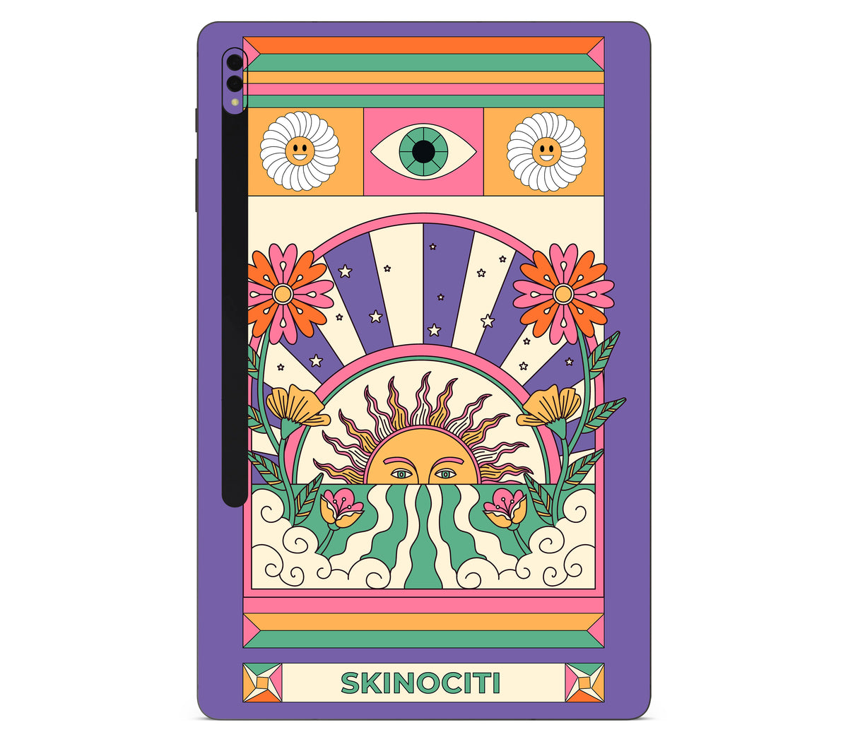 Galaxy Tab S8 plus skin, Acidic Glare, back skin