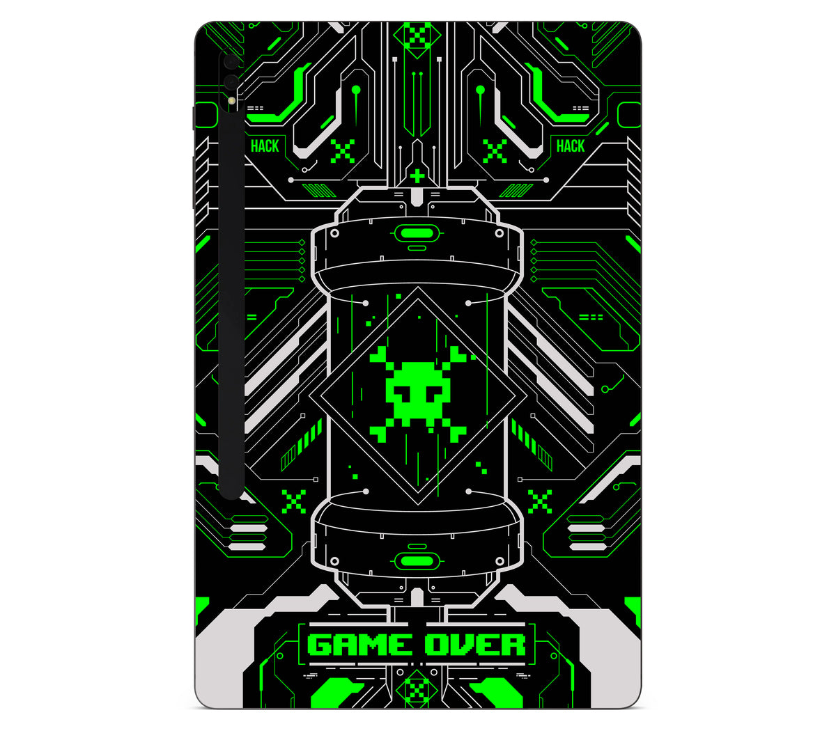 Galaxy Tab S8 plus skin, Fatal Error (Acid), back skin