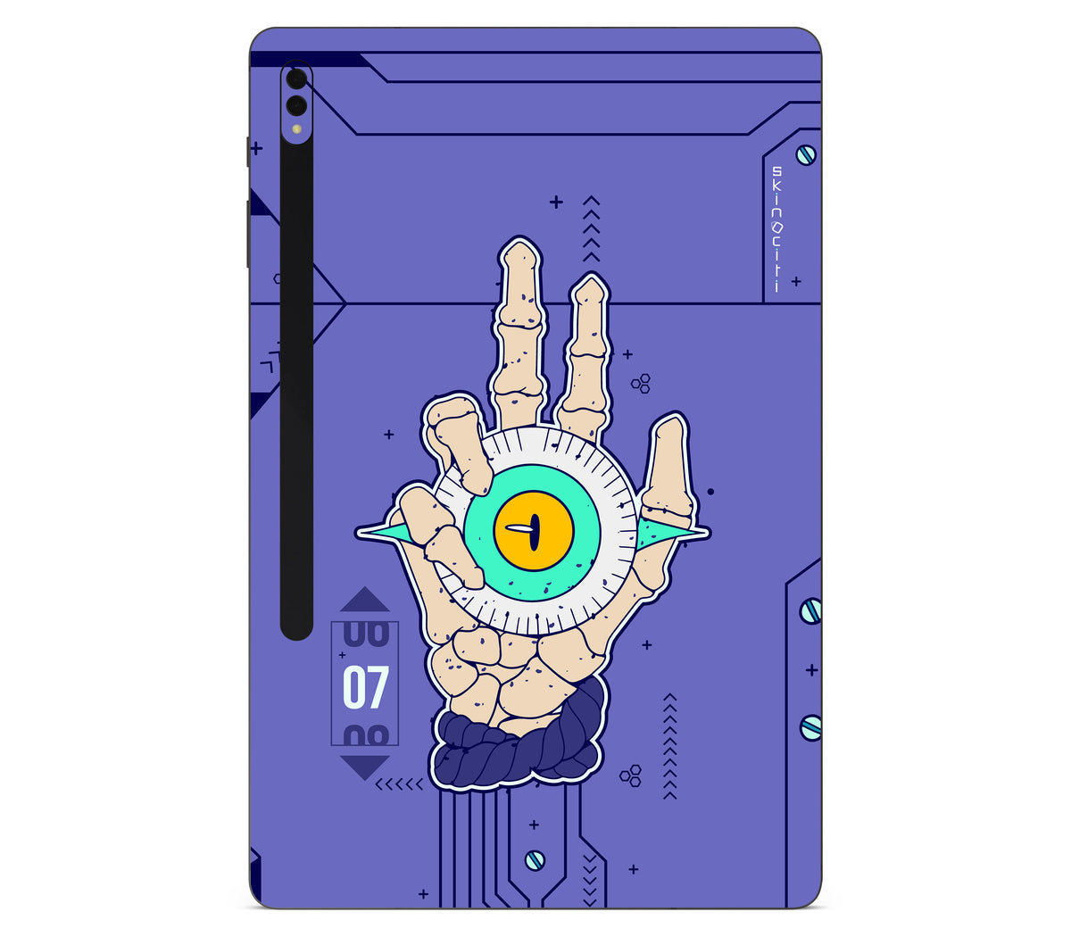 Galaxy Tab S8 plus skin, Hypnotic, back skin