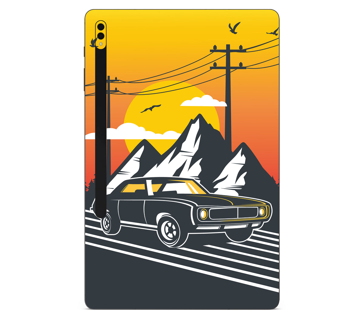 Galaxy Tab S8 plus skin, Last Ride, back skin