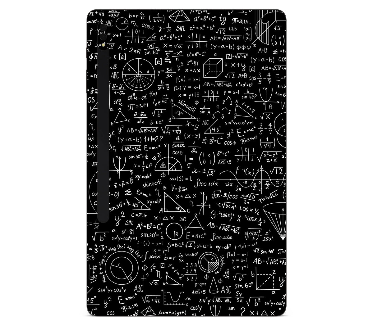 Galaxy Tab S8 plus skin, Math Madness, back skin