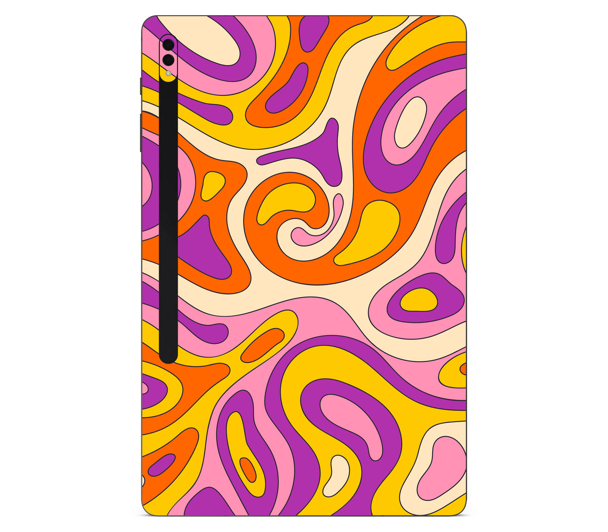 Galaxy Tab S8 plus skin, Psycho Vortex, back skin