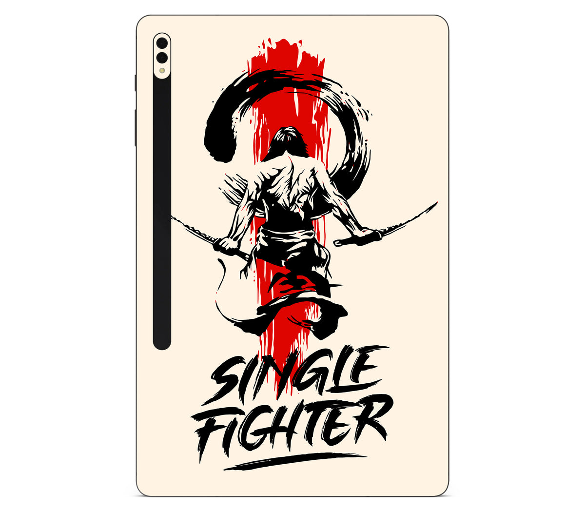 Galaxy Tab S8 plus skin, Samurai, back skin