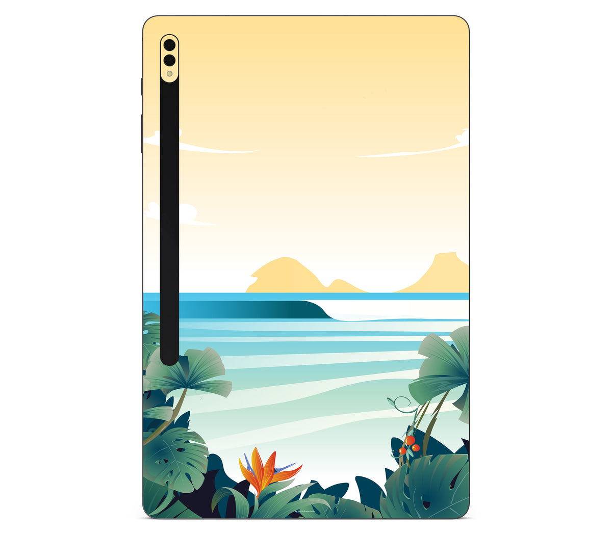 Galaxy Tab S8 plus skin, Sizzle Bay, back skin