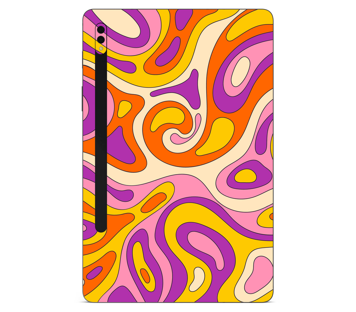 Galaxy Tab S8 skin, Psycho Vortex, back skin