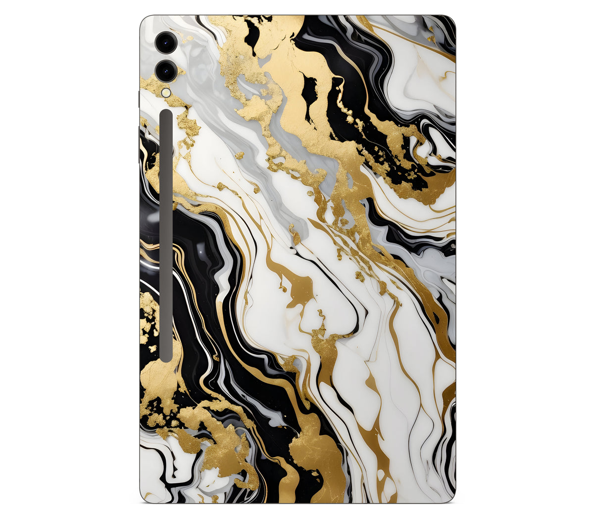 Galaxy Tab S9 Plus skin, Gold Flare, back skin