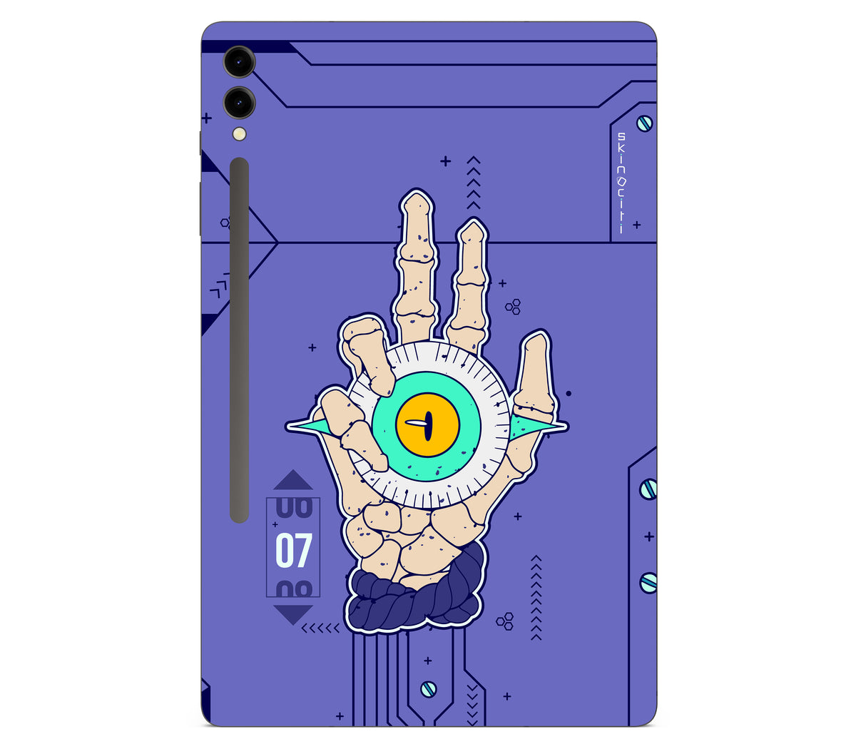 Galaxy Tab S9 Plus skin, Hypnotic, back skin