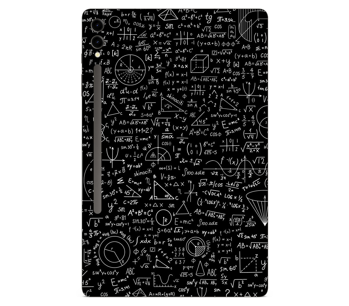 Galaxy Tab S9 Plus skin, Math Madness, back skin