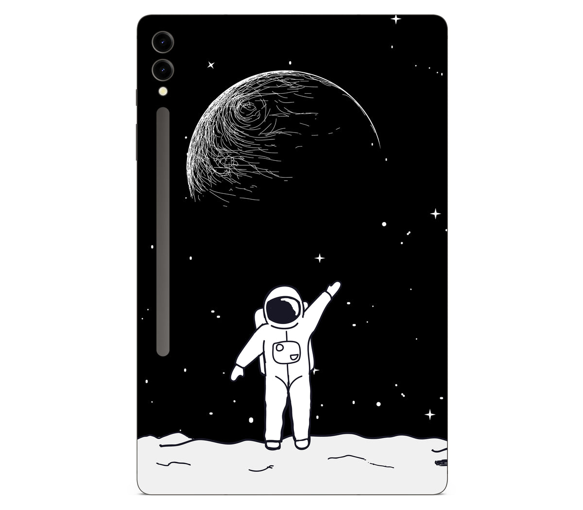 Galaxy Tab S9 Plus skin, Moonwave, back skin