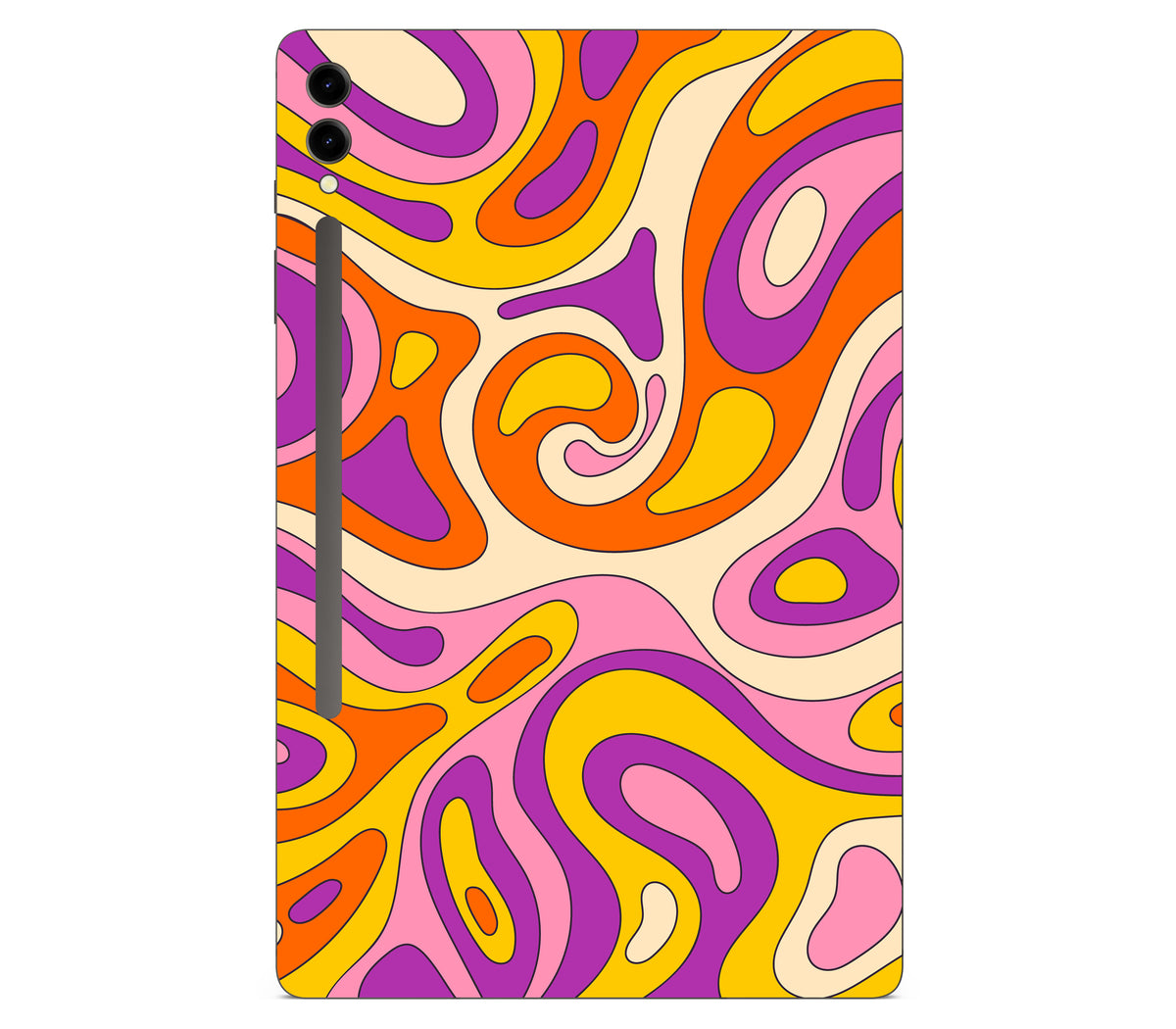 Galaxy Tab S9 Plus skin, Psycho Vortex, back skin