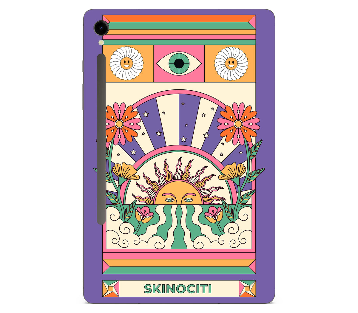 Galaxy Tab S9 skin, Acidic Glare, back skin