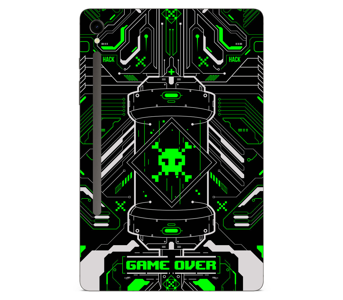 Galaxy Tab S9 skin, Fatal Error (Acid), back skin