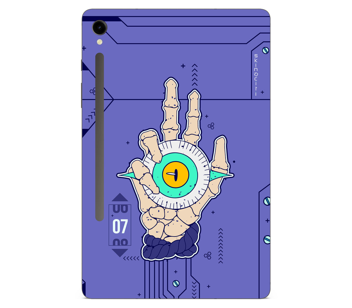 Galaxy Tab S9 skin, Hypnotic, back skin