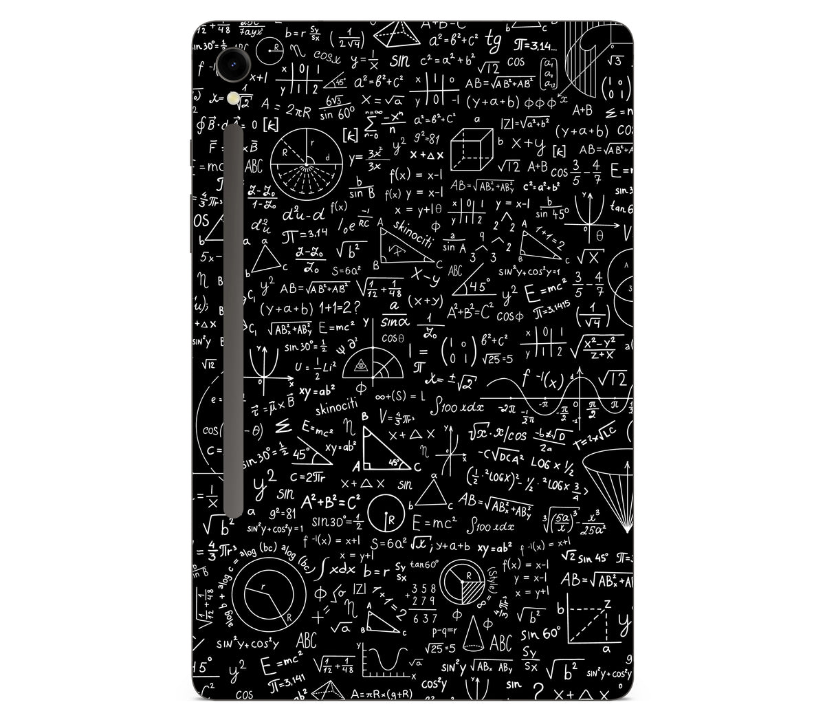 Galaxy Tab S9 skin, Math Madness, back skin