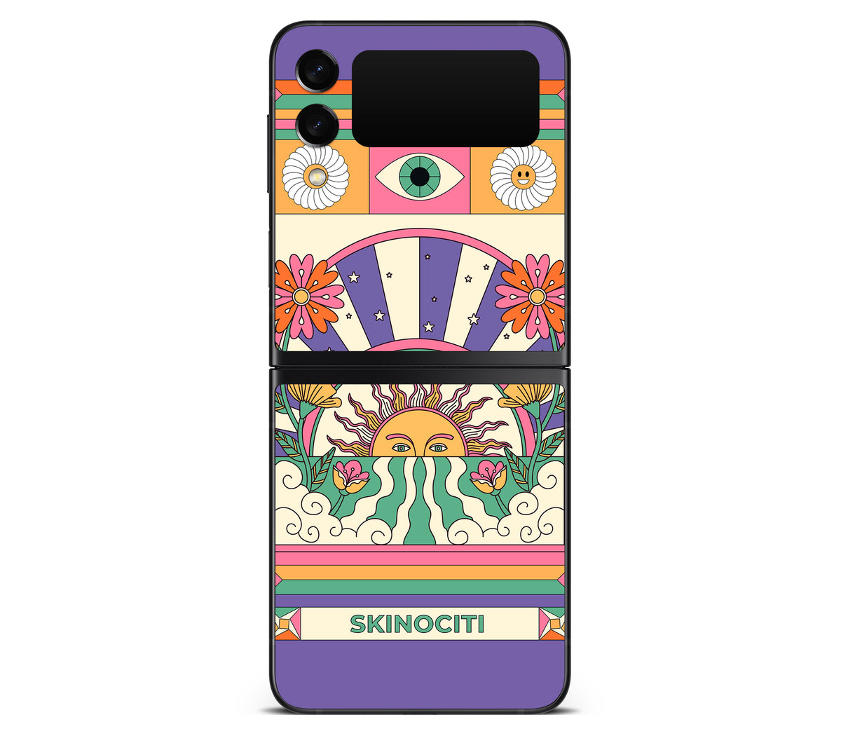 Galaxy Z Flip 3 skin, Acidic Glare, back skin