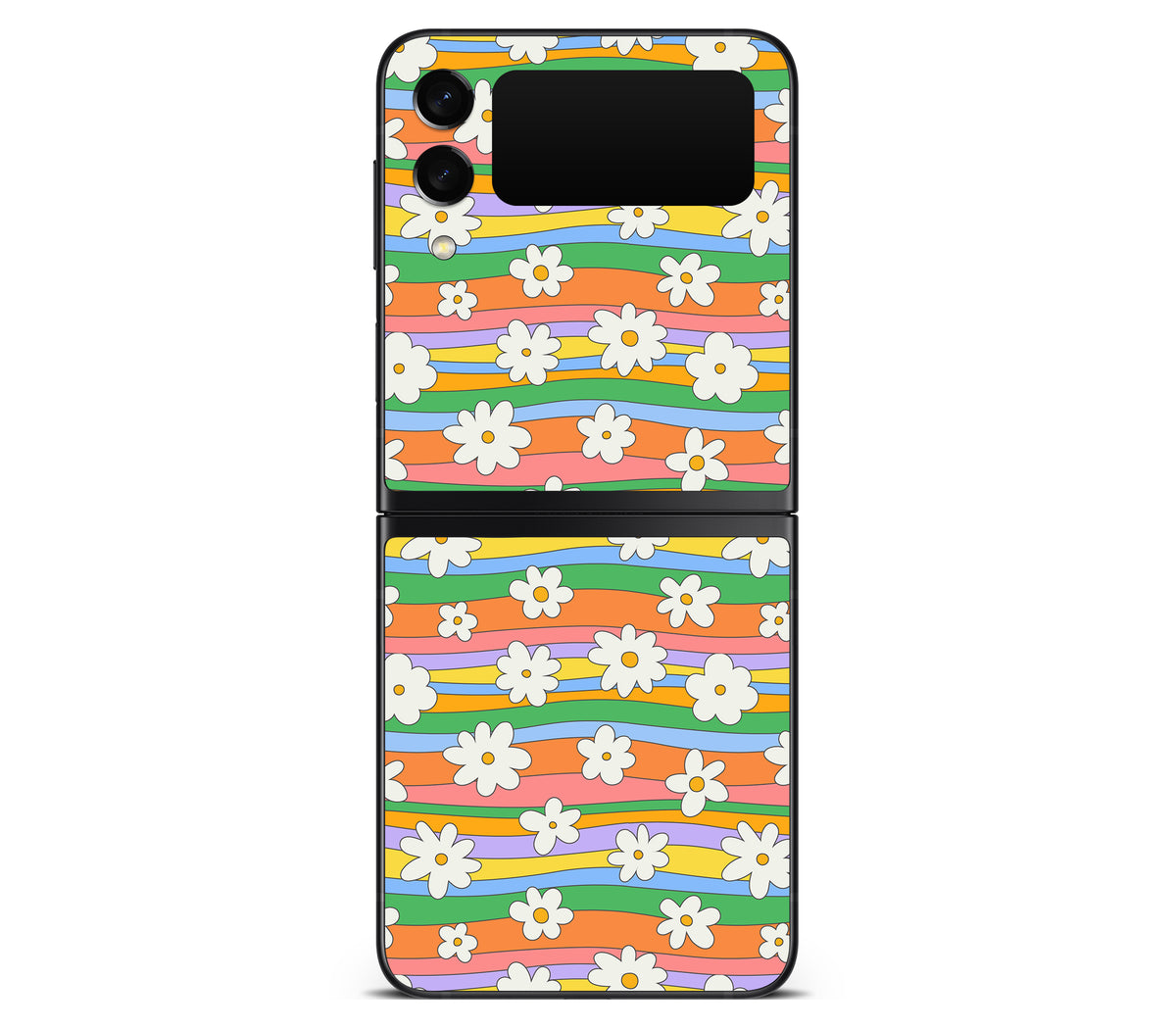 Galaxy Z Flip 3 skin, Daisy Drift, back skin