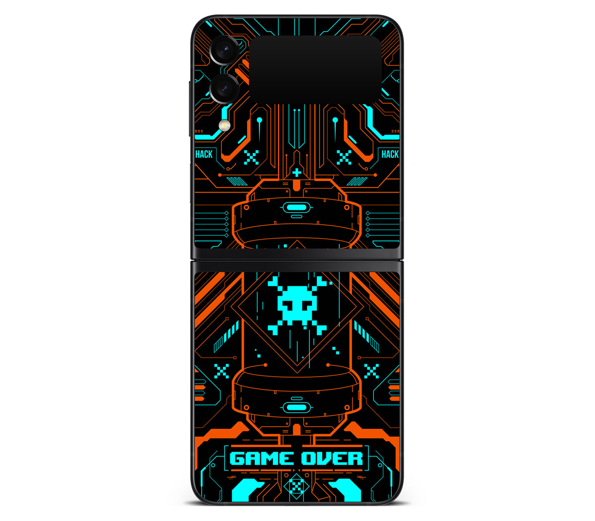 Galaxy Z Flip 3 skin, Fatal Error, back skin