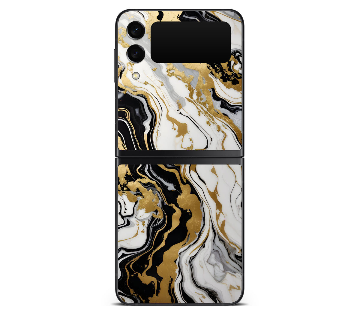Galaxy Z Flip 3 skin, Gold Flare, back skin