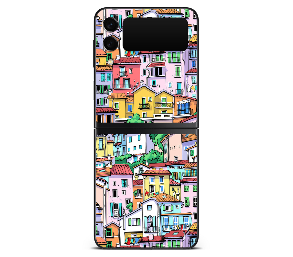 Galaxy Z Flip 3 skin, Menton Mosaic, back skin