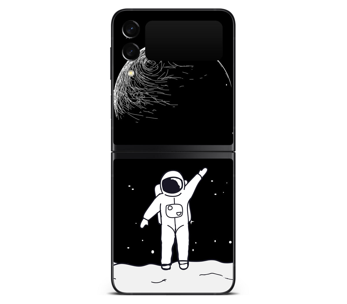 Galaxy Z Flip 3 skin, Moonwave, back skin