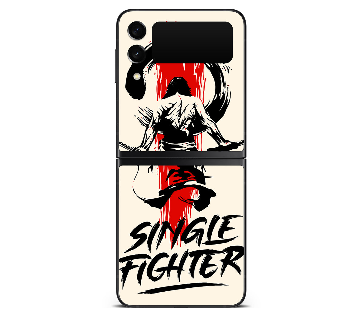 Galaxy Z Flip 3 skin, Samurai, back skin