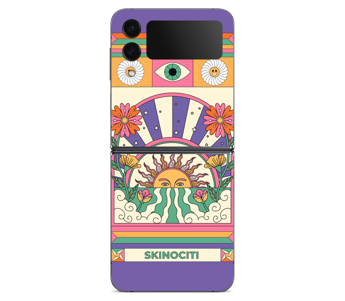 Galaxy Z Flip 4 skin, Acidic Glare, back skin