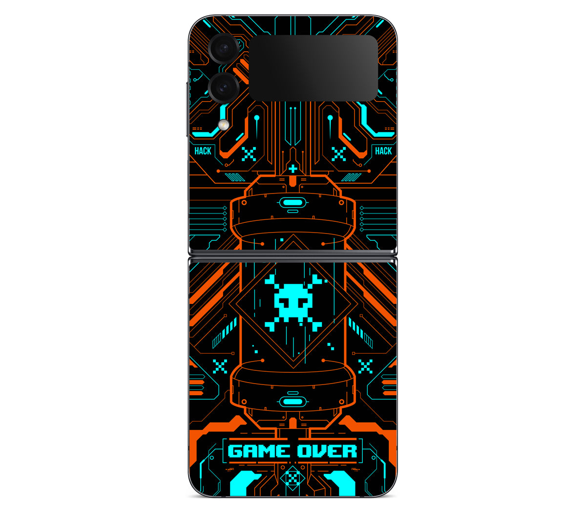 Galaxy Z Flip 4 skin, Fatal Error, back skin