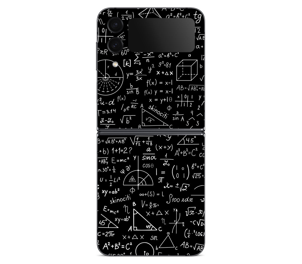 Galaxy Z Flip 4 skin, Math Madness, back skin