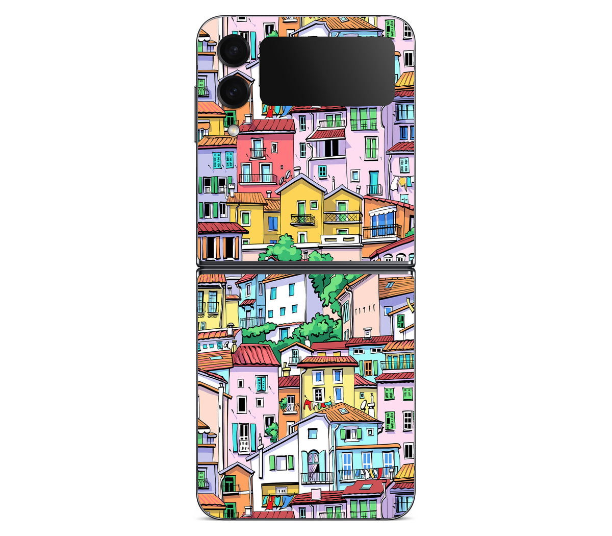 Galaxy Z Flip 4 skin, Menton Mosaic, back skin