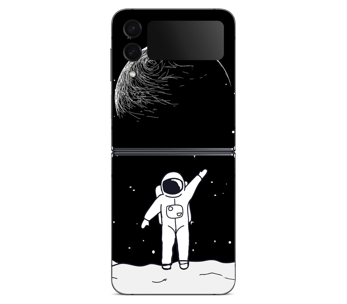Galaxy Z Flip 4 skin, Moonwave, back skin