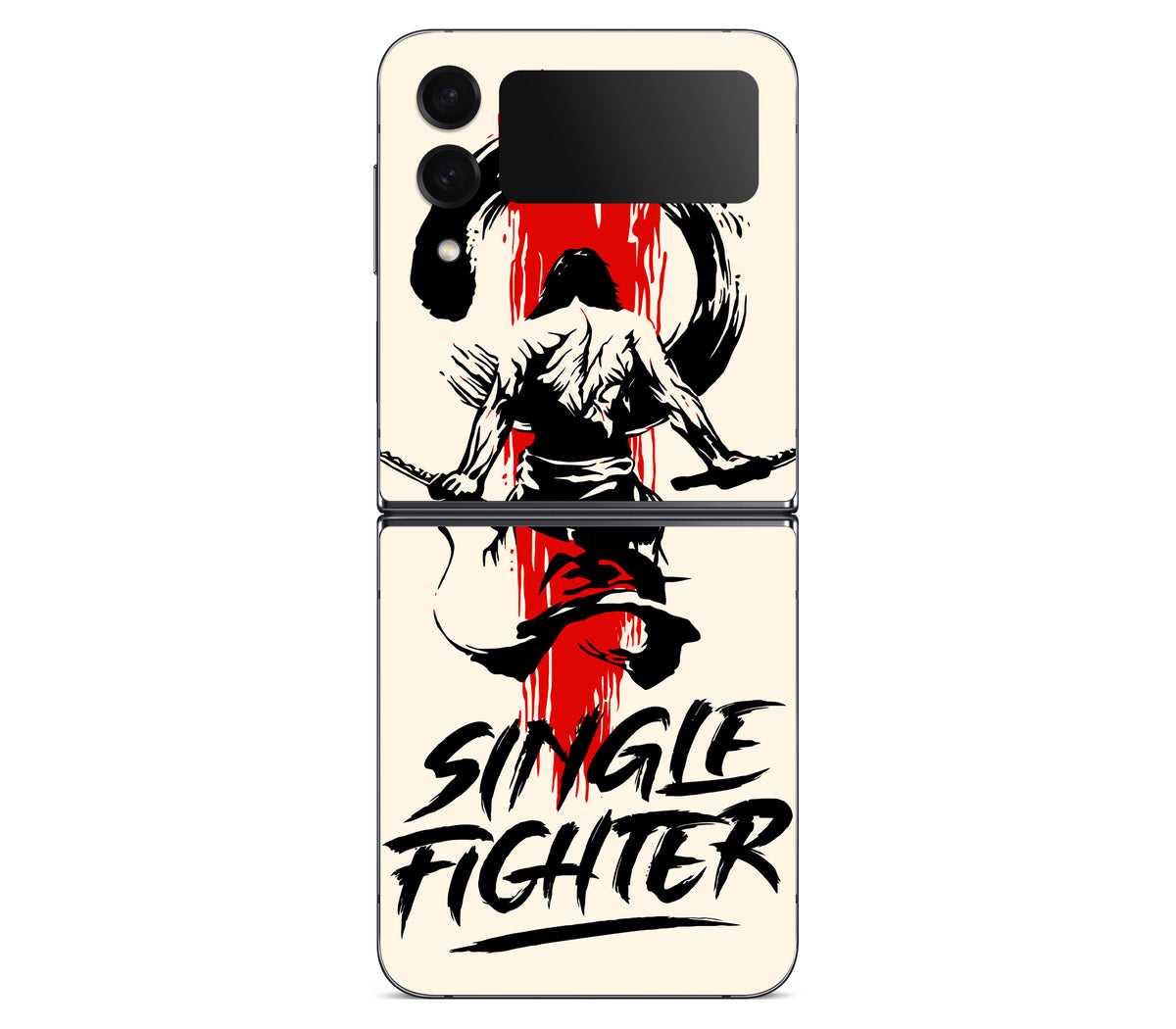 Galaxy Z Flip 4 skin, Samurai, back skin